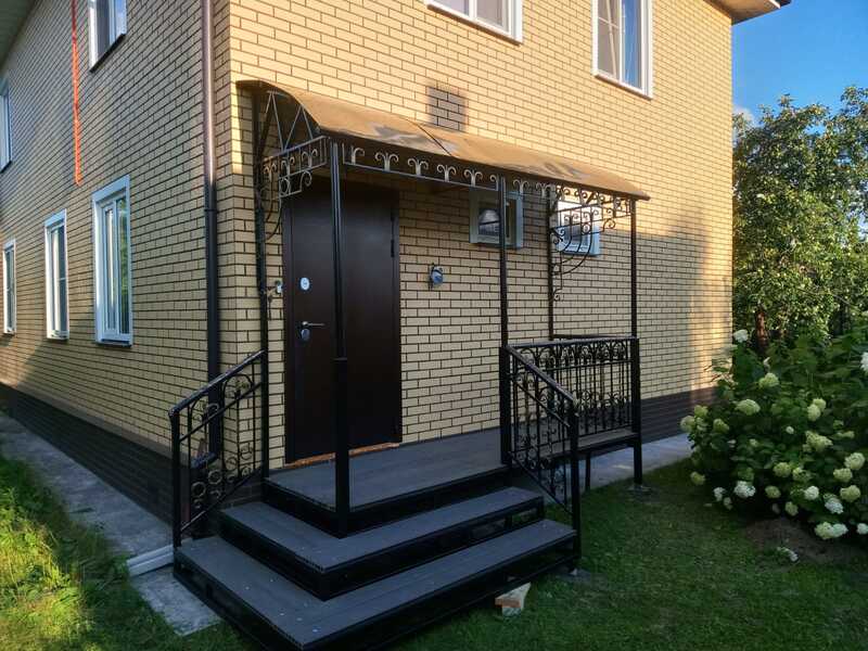 крыльцо с навесом для частного дома